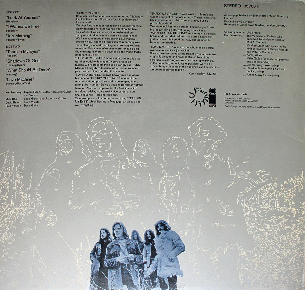 High Resolution Photos of uriah heep look yourself poster 